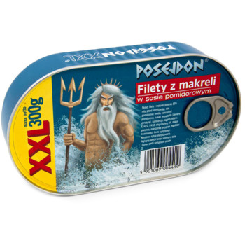 Филе Макрелли в томатном соусе XXL Posejdon Filety z Makreli w sosie Pomidorowym, 300 г