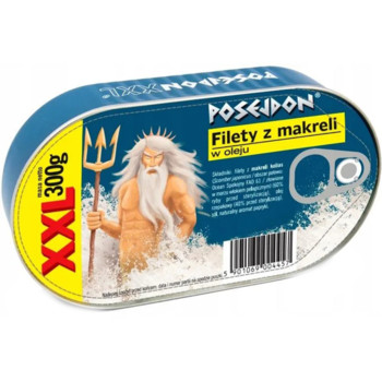 Филе Макрелли в масле XXL Posejdon Filety z Makreli w sosie Pomidorowym, 300 г