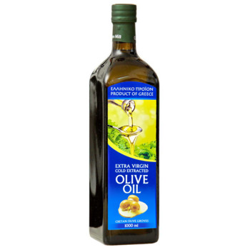 Оливкова Олія (Греція, Скло) Extra Virgin Cold Extracted Greek Olive Oil, 1 л