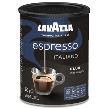 Кава мелена, Lavazza Espresso Italiano CLUB, 100%  Arabica, 250 г (З/Б)