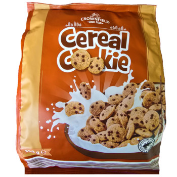 Сухий Сніданок "Зернове Печиво" Crownfield Cereal Cookie, 500 г