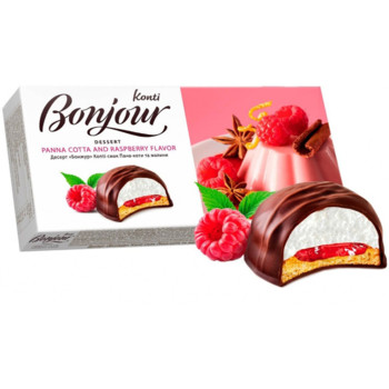 Десерт "Бонжур"Konti Bonjour Пана-кота та Малина, 232 г