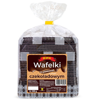 Вафлі в Шоколадній Глазурі WAFELKI W POLEWIE O SMAKU CZEKOLADOWYM 300G