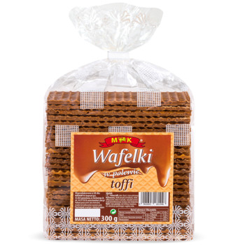 Вафлі в Карамельній Глазурі MK Wafelki w Polewie j Smaku Toffi 300 г