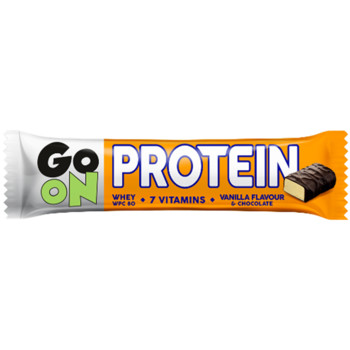 Протеїновий Батончик +7 вітамінів  Ваніль та Шоколад Go oN Protein Vanilla flavour & Chocolate, 50 г