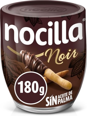 Шоколадна паста з Чорного Шоколаду без  Пальмової Олії Nocilla Noir, 180 г