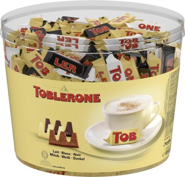 Шоколад Toblerone Mix Box (Відро), 113 шт/ 904 г