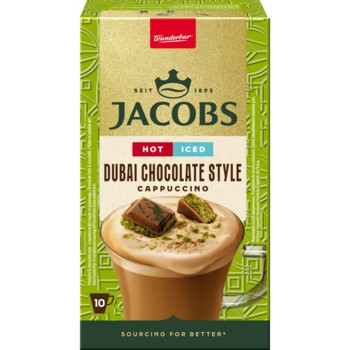 Капучіно Jacobs Dubai Chocolate Style Cappuccino 195 г (10шт х 19.5uг)