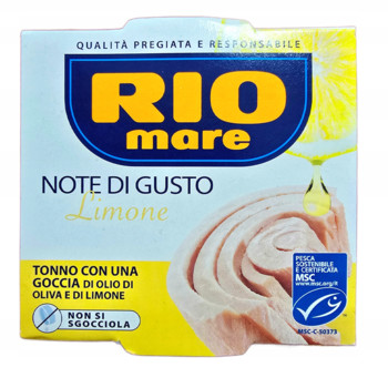 Тунець Rio Mare в Оливковій Олії з Лимоном, Tonno con Una Goccia di Olio di Oliva e di Limone 120 г