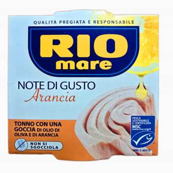 Тунець Rio Mare в Оливковій Олії з Апельсином, Tonno con Una Goccia di Olio di Oliva e di Arancia, 120 г