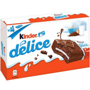 Бісквіт з молочною начинкою Kinder Delice 156 г (4 шт х 39г)