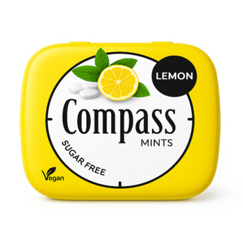 Освіжаючі Драже без Цукру Compass Mint Lemon 14г