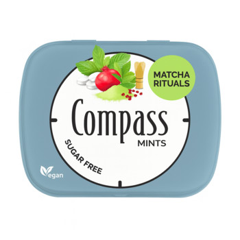 Освіжаючі Драже без Цукру Compass Mint Matcha Rituals 14г