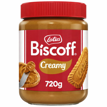 Крем Паста Бесквітно-карамельна XXL з Печивом Lotus Biscoff Spread Creamy 720 г