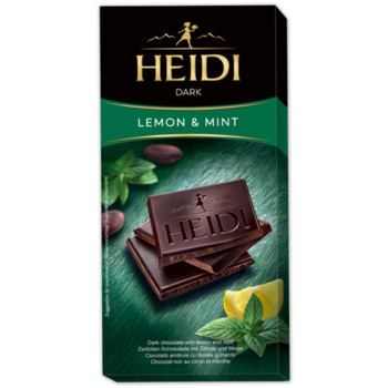 Шоколад Чорний Лимон та Мята HEIDI Dark Lemon & Mint 80 г