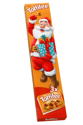 Цукерки Новорічно - Різдв'яні Тофіфі Toffifee 375 г (45 цукерок)