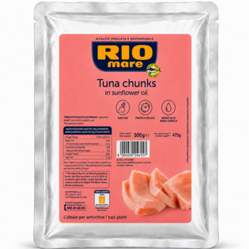 Тунець в Олії Rio mare Tuna Chunks in Sunflower Oil 500 г