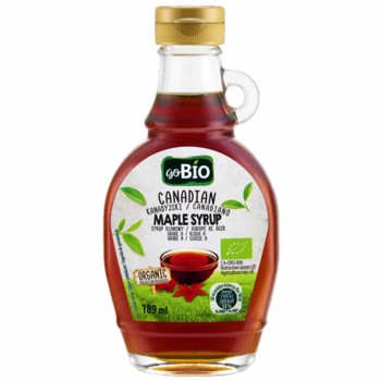 Сироп Кленовий Органічний Go Bio Canadian Maple Syrup Organic 189 мл
