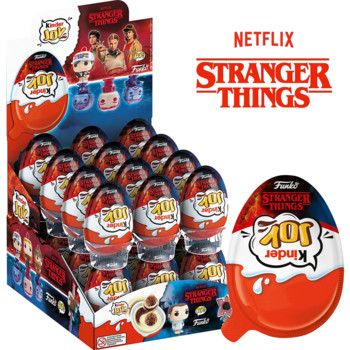 Упаковка Kinder JOY Дивні Дива Funko Pop Netflix Stranger Things 24 шт х 20 г