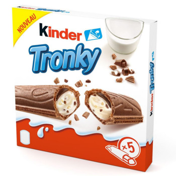 Хрусткий Вафельний  Батончик  Kinder Tronky 90 г  (5шт х 18г)