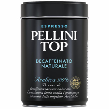 Кава Мелена без Кофеїну (100% Арабіка) Espresso Pellini Top Decaffeinato Naturale 250 г