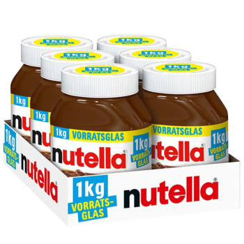 Шоколадна паста Nutella Набір з 6-ти банок  6 кг (6шт х 1кг)
