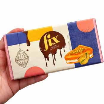 Шоколад Дубайський Fix Chocolate Dubai with Knafeh and Pistachio (з Фісташковою Пастою та Кадаїфі) 200г