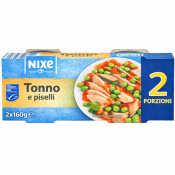 Тунець з Зеленим Горошком Nixe Tonno e Piselli 320 г (2шт х 160г)