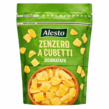 Імбир Сушений Кубиками (Цукати) Alesto Zenzero a Cubetti disidratato 150 г