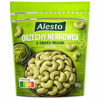 Горіхи Кеш'ю з Васабі Alesto Orzechy Nerkowcao Smaku Wasabi 150 г