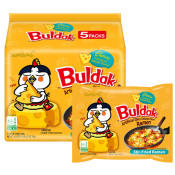 Лапша Рамен зі смаком Сиру Samyang Buldak Cheese Flavour 700г (5шт х 140г)