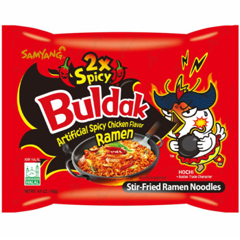 Локшина Рамен Подвійно Гострий Samyang Buldak 2x Spicy 140 г