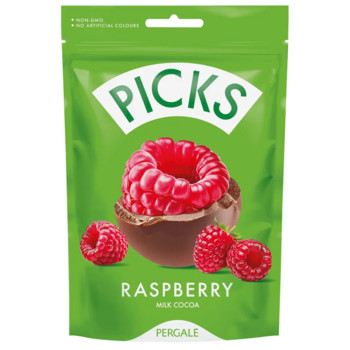 Малина Сублімована в Молочному Шоколаді Pergale Picks Raspberry Milk Cocoa 90 г