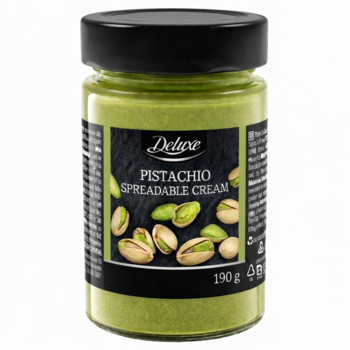 Фісташкова Крем Паста (45% фісташок) Delux Pistachio Spredable Cream 190 г