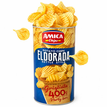 Чипси XXL  Amica Chips Eldorada Grigliata (Сині)  400 г