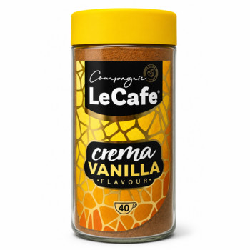Кава Розчинна з Ванільним смаком  Le Cafe Crema Vanilla flavour 75 г