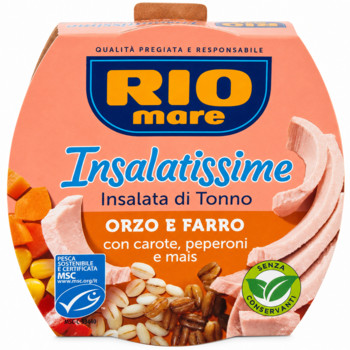 Салат з Тунця RIO mare Insalatissime Orzo e Farro / Toscana 160 г