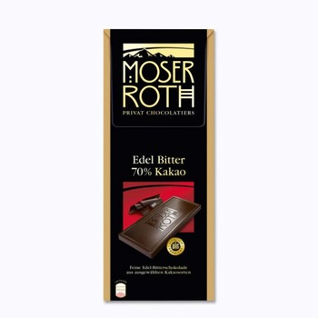 Шоколад Moser Roth , Edell Bitter 70% , 125 г