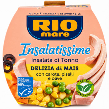 Салат з Тунця RIO mare Insalatissime Delizia di Mais / Corn 160 г