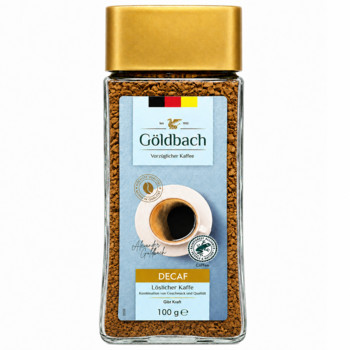 Кава Розчинна Без Кофеїну Goldbach Decaf 100 г