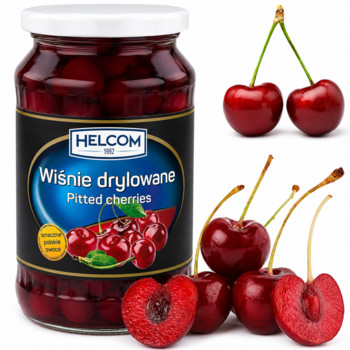 Вишня Консервована  без кісточки Helcom Wisnie Drylowane 720 мл