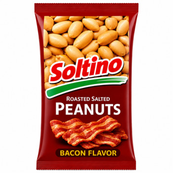 Арахіс зі смаком Бекону Soltino Roasted Salted Peanut Bacon Flavor 100 г