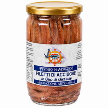 Філе Анчоуса в Олії Mare Filetti di Acciughein Olio di Semi di Girasole 720 г