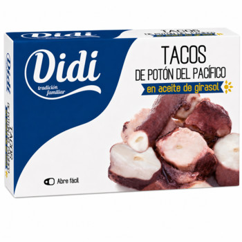 Восьминіг щупальця (шматочки) в Олії Didi Tacos en Aceite de Girasol 120 мл