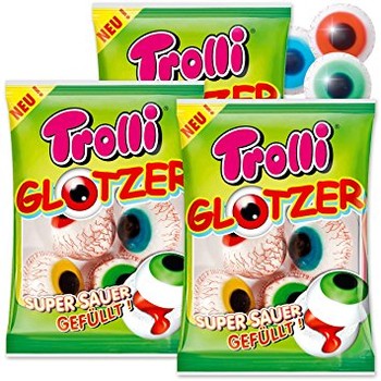 Желейні цукерки в формі очей, Trolli Glotzer, 75 г