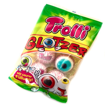 Желейні цукерки в формі очей, Trolli Glotzer, 75 г