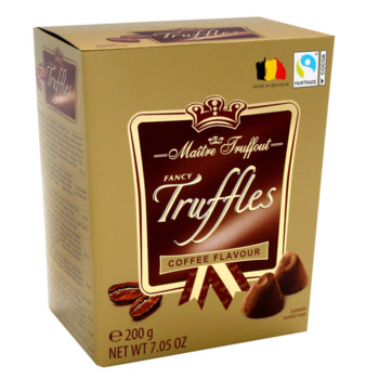 Шоколадні цукерки Maitre Truffout, Truffles Coffee Flavour, 200 г