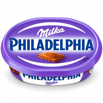 Крем-Сир Вершковий з Шоколадом Мілка Philadelphia Milka 150 г