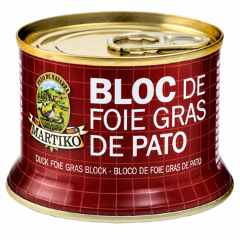 Фуа-Гра з Качиної Печінки (Блок) Martiko Bloc de Foie Gras de Pato 130 г
