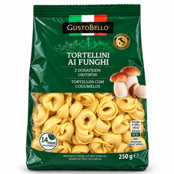 Макаронні Вироби Тортеліні з Грибами Gusto Bello Tortellini al Funghi  250 г
